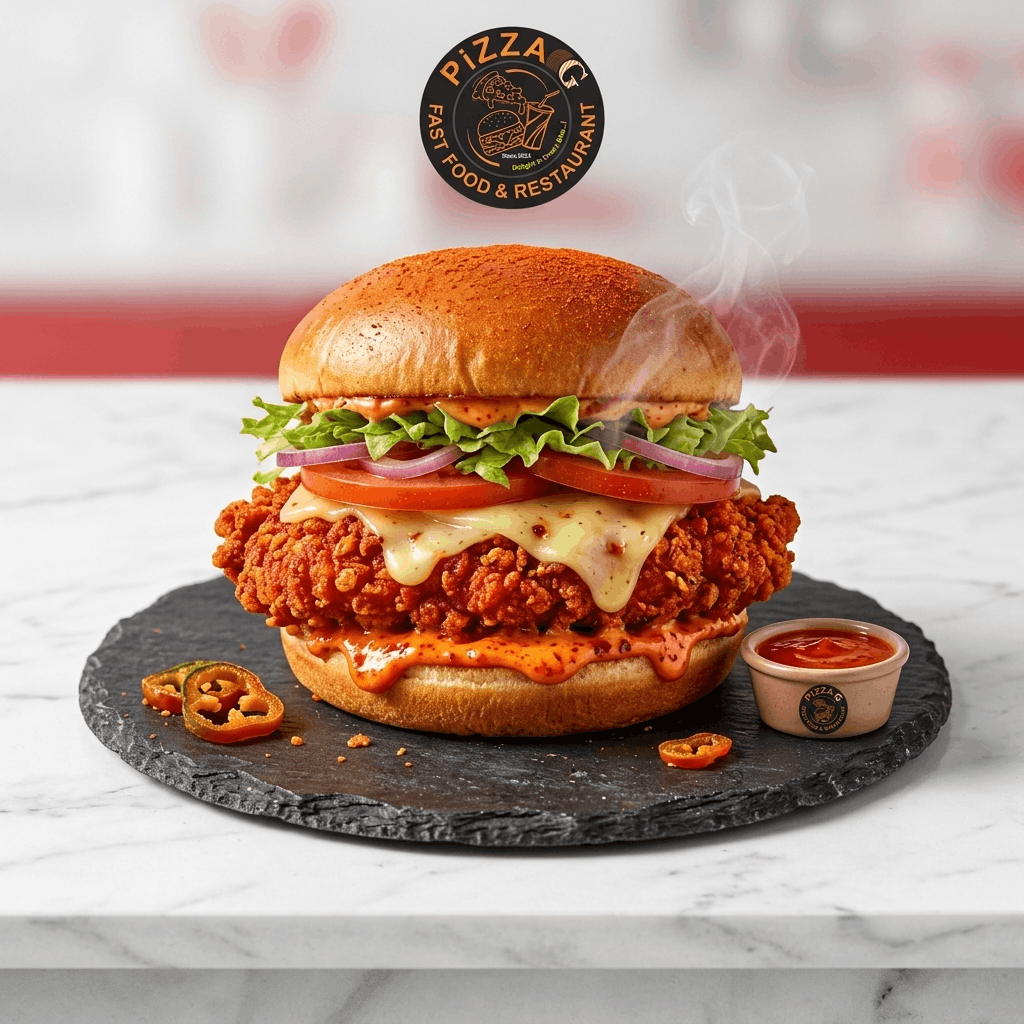 Flaming Hot Burger